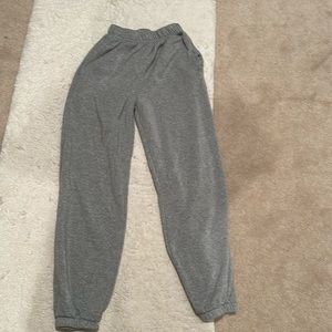 Heather Grey Cuffed Sweatpants